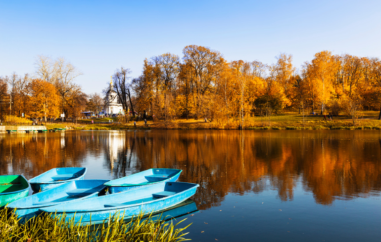 Верхний Кузьминский пруд в парке «Кузьминки-Люблино»