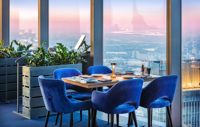Панорамный ресторан «360» в «Москва-Сити»