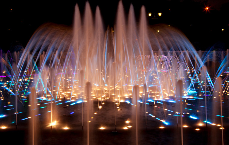 Светомузыкальный фонтан в Царицыно