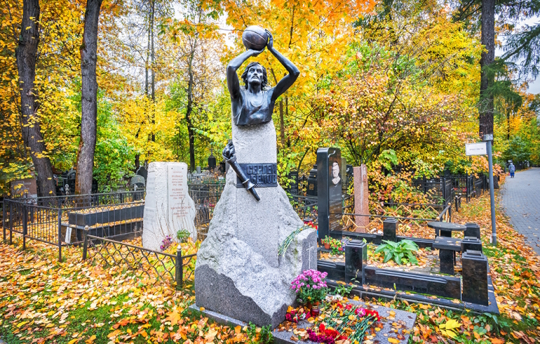 Ваганьковское кладбище. Могила Сергея Александровича Белова