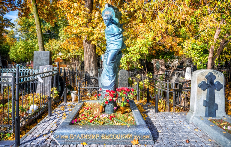 Ваганьковское кладбище. Могила Владимира Высоцкого