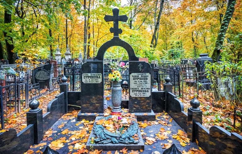 Ваганьковское кладбище. Могила Василия Ивановича Сурикова