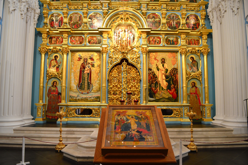 Иконостас Воскресенского собора в Новоиерусалимском монастыре в Истре Московской области
