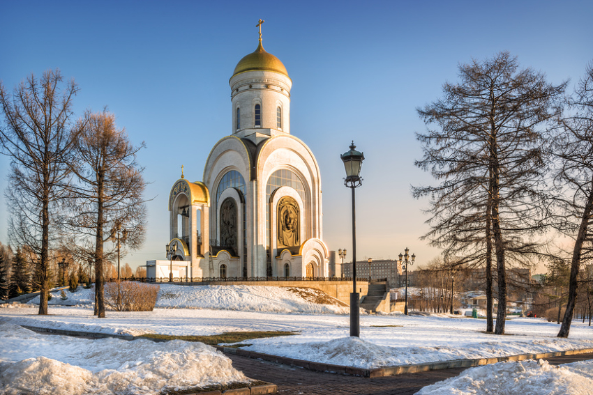 Москва. Храм Георгия Победоносца на Поклонной горе