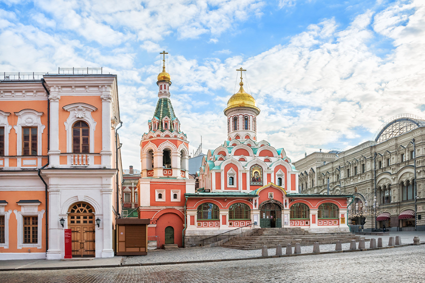 Москва. Красная площадь. Вид на Казанский собор