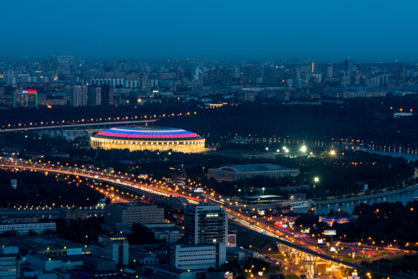 Музей – смотровая площадка в ММДЦ «Москва-Сити». Панорама ночной Москвы