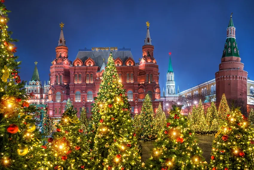 Новогодняя Москва. Фотографии украшенного города
