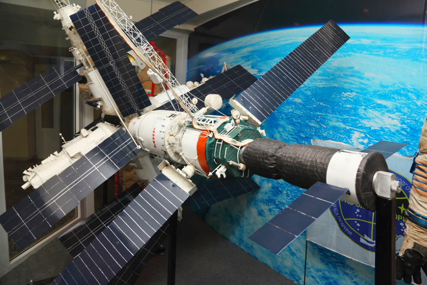 Модель орбитальной космической станции «Мир» в Центре подготовки космонавтов в Звездном городке